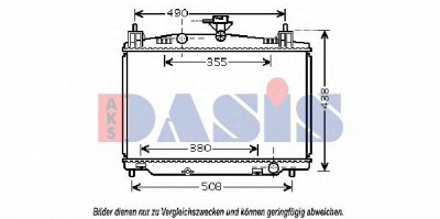 AKS DASIS 110065n -  Радиатор, охлаждение двигателя